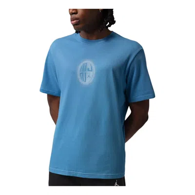 Jordan Sport Dri-fit Graphic T-shirt 'blue Beyond White'
