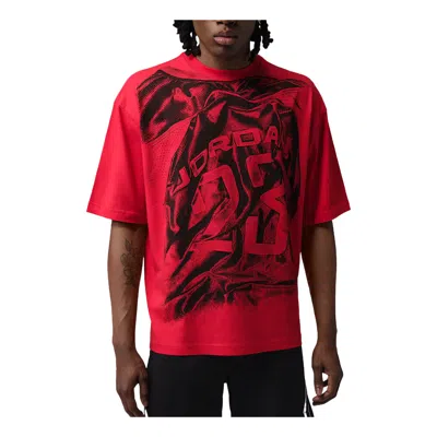 Jordan Sport Dri-fit T-shirt 'university Red Black' In University Red/black