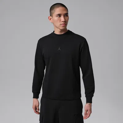 Jordan Sport Men's Dri-fit Golf Long-sleeve Mock Neck Sweatshirt In Black