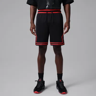 Jordan Sport Men's Dri-fit Mesh Diamond Shorts In Black