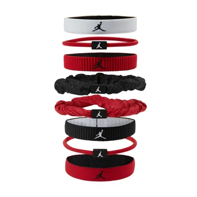Jordan Sport Mixed Elastic Hair Ties (8-pack) In Multi