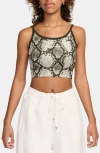 Jordan Women's  Sport Printed Cropped Tank Top In Medium Olive