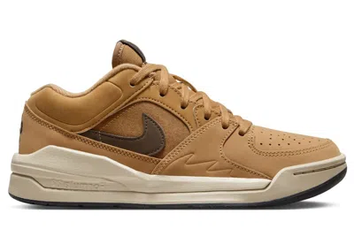 Pre-owned Jordan Stadium 90 Baroque Brown Sneakers In Flax/sanddrift/black