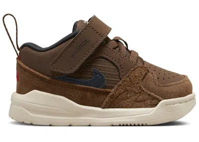 Pre-owned Jordan Stadium 90 Sanddrift Sneakers In Cacao Wow/black/university Red
