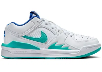Pre-owned Jordan Stadium 90 Se Sneakers In White/hyper Jade/tangerine Tint