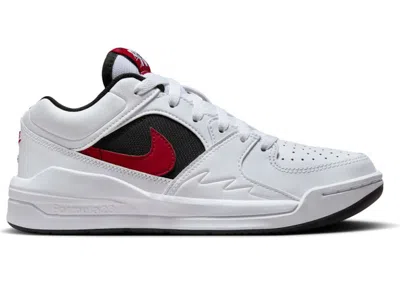 Pre-owned Jordan Stadium 90 Sneakers In White/black/gym Red