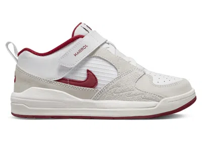 Pre-owned Jordan Stadium 90 Sneakers In White/sail/varsity Red