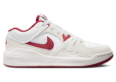 Pre-owned Jordan Stadium 90 Sneakers In White/sail/varsity Red
