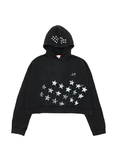 Jordan Star-print Hoodie In Black