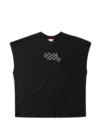 Jordan Star-print Sleeveless T-shirt In Black