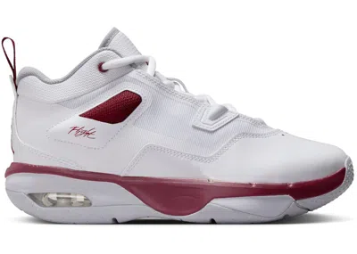 Pre-owned Jordan Stay Loyal 3 Sneakers In White/wolf Grey/team Red In Multi
