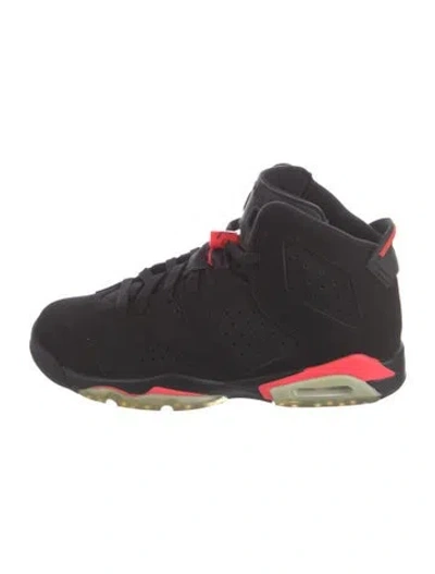 Pre-owned Jordan Suede Athletic Sneakers In Black
