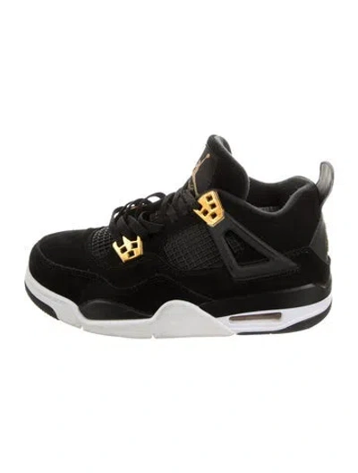 Pre-owned Jordan Suede Athletic Sneakers In Black