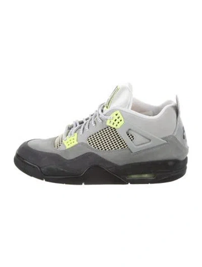 Pre-owned Jordan Suede Athletic Sneakers In Grey