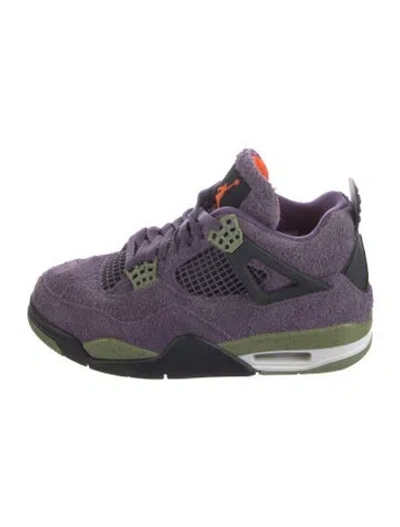 Pre-owned Jordan Suede Athletic Sneakers In Purple