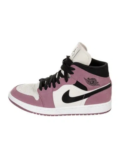 Pre-owned Jordan Suede Athletic Sneakers In Purple