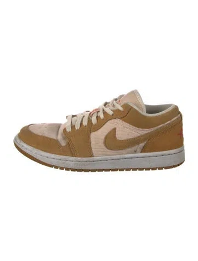 Pre-owned Jordan Suede Colorblock Pattern Athletic Sneakers In Neutral
