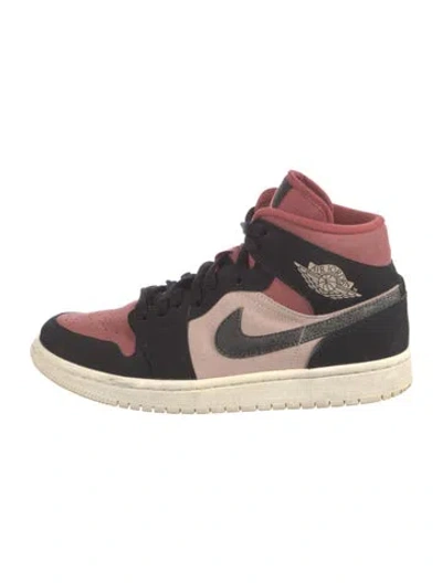 Pre-owned Jordan Suede Colorblock Pattern Sneakers In Multi