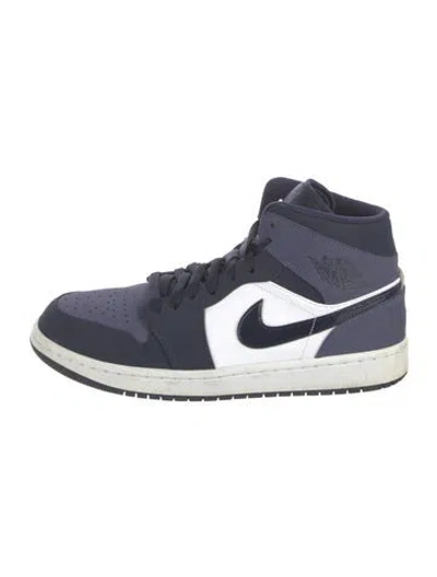 Pre-owned Jordan Suede Colorblock Pattern Sneakers In Purple