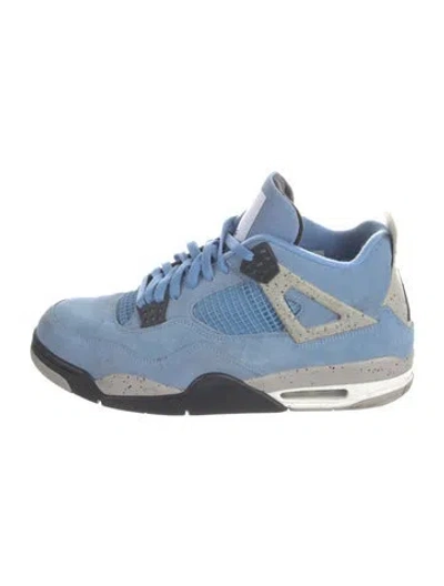 Pre-owned Jordan Suede Mesh Accents Athletic Sneakers In Blue