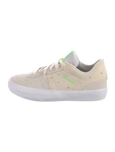 Pre-owned Jordan Suede Sneakers In Neutrals/white