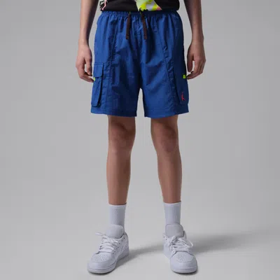 Jordan Super Splash Big Kids' Tech Shorts In Blue