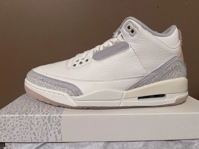 Pre-owned Jordan Sz 8-14 Nike Air  3 Retro Se Craft Ivory Grey Mist Cream Fj9479-100