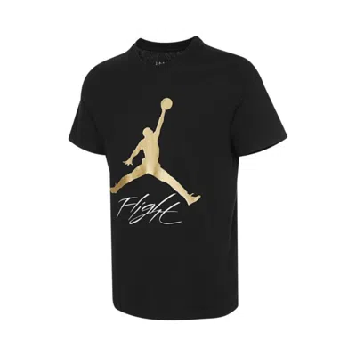 Jordan Mens  Jumpman Air Hbr T-shirt In Metallic Gold/black