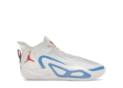 Pre-owned Jordan Tatum 1 Archer Ave St. Louis Sneakers In White/university Red/university Blue