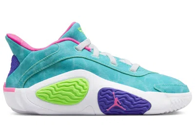 Pre-owned Jordan Tatum 2 Green Strike Sneakers In Hyper Jade/white/hyper Pink In Multi