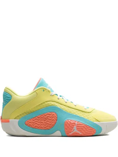 Jordan Tatum 2 "light Citron/aurora Green/atomic Pink/sail" Sneakers In Yellow