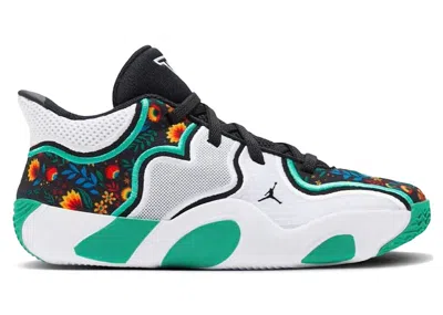 Pre-owned Jordan Tatum 3 Welcome To The Garden Alternate Sneakers In White/black/kinetic Green