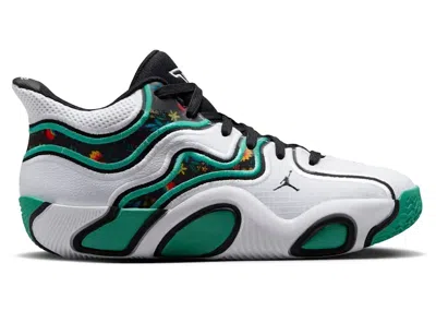 Pre-owned Jordan Tatum 3 Welcome To The Garden Alternate Sneakers In White/black/kinetic Green In Multi