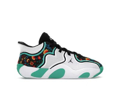 Pre-owned Jordan Tatum 3 Welcome To The Garden Alternate Sneakers In White/black/kinetic Green In Multi