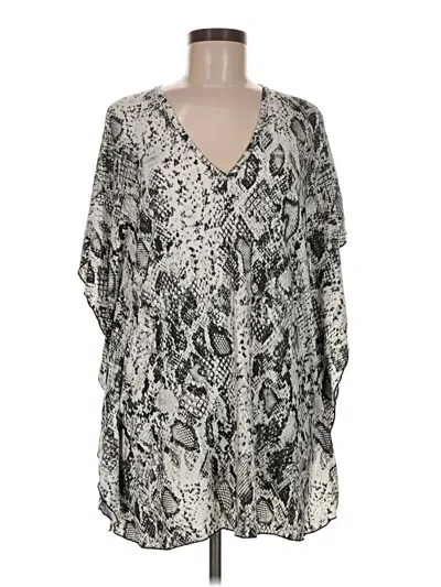 Jordan Taylor 3/4 Sleeve Blouse In Silver