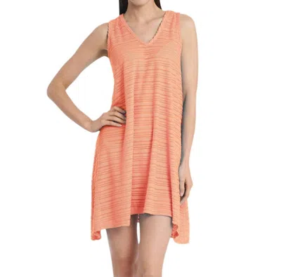 Jordan Taylor Belize V-neck Handkerchief Cover Up In Coral In Multi