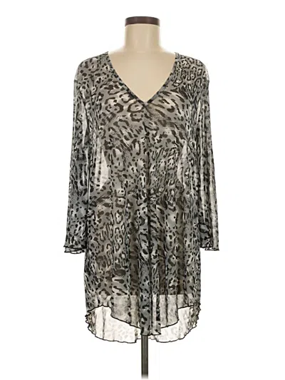 Pre-owned Jordan Taylor Casual Dress In Gray