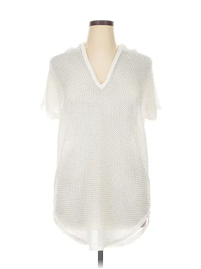 Pre-owned Jordan Taylor Casual Dress In White