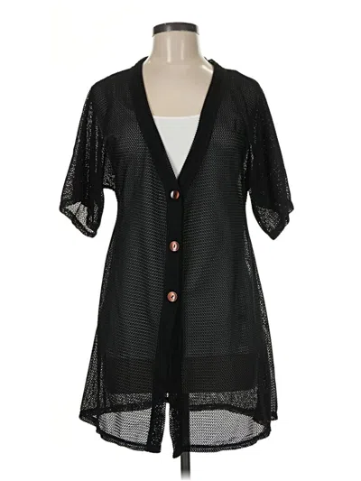 Pre-owned Jordan Taylor Kimono In Black
