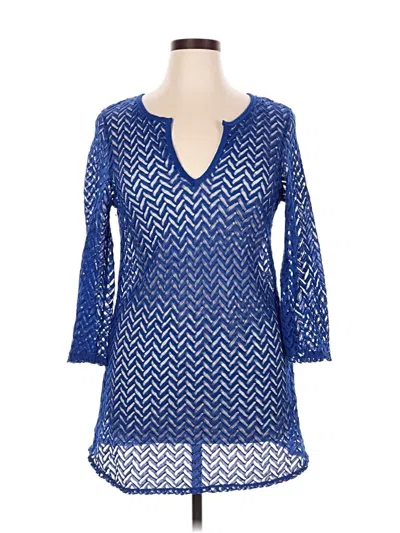 Pre-owned Jordan Taylor Kimono In Blue