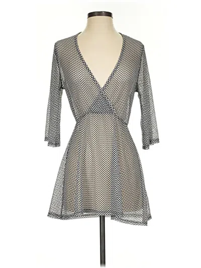 Pre-owned Jordan Taylor Kimono In Gray
