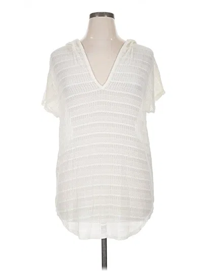 Pre-owned Jordan Taylor Poncho In Ivory
