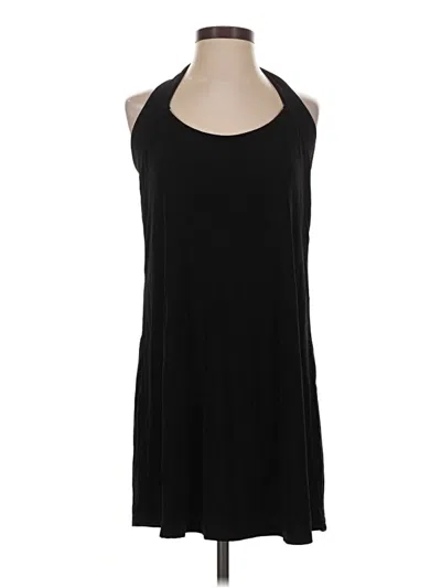 Pre-owned Jordan Taylor Sleeveless Top Black Halter Neckline Tops