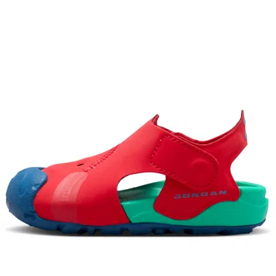Jordan (td)  Otdr Sandals 'university Red Kinetic Green'