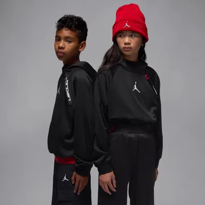 Jordan Therma-fit Big Kids' Ease Fleece Hoodie In Black