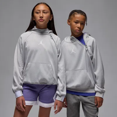 Jordan Therma-fit Big Kids' Ease Fleece Hoodie In Gray
