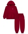 Jordan Toddler And Little Boys 2-piece Brooklyn Fleece Pullover Hoodie And Pants Set In Multi