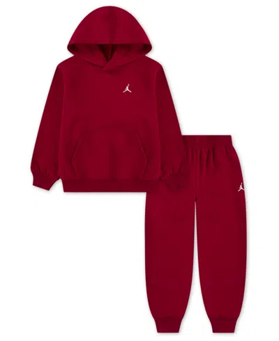 Jordan Kids' Toddler And Little Boys 2-piece Brooklyn Fleece Pullover Hoodie And Pants Set In Multi
