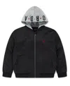 Jordan Big Boys Hooded Bomber Jacket In Black