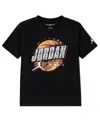 Jordan Toddler And Little Boys Distressed Chrome T-shirt In Black